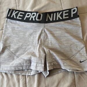 Nike Women's Gray Pro Shorts